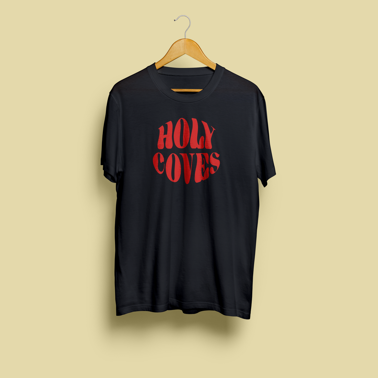 BLACK WITH RED LOGO T-SHIRT