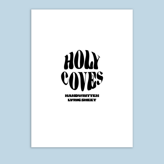 HANDWRITTEN LYRIC SHEETS [CROWDFUND PERK]