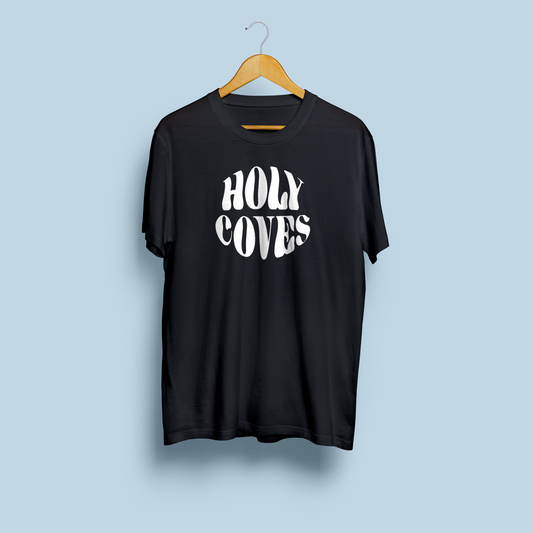 HOLY COVES LOGO BLACK T-SHIRT [CROWDFUND PERK]