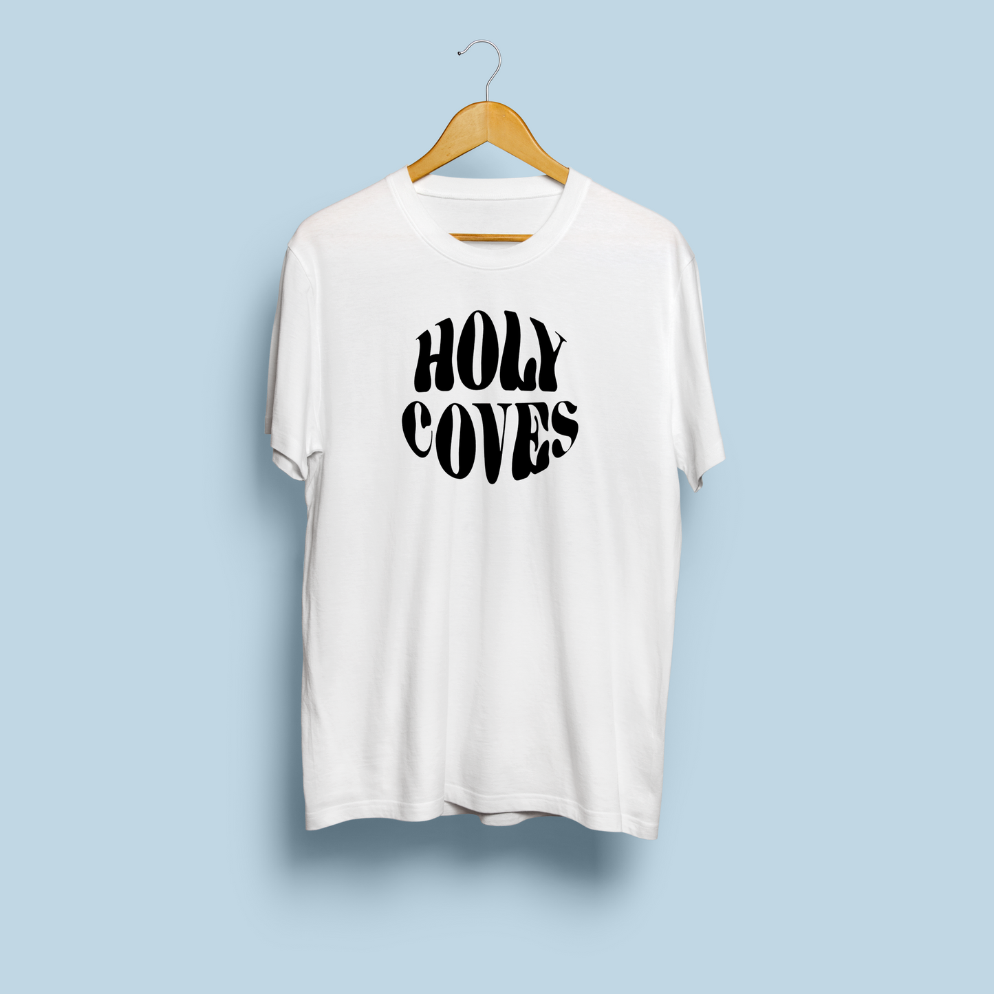 HOLY COVES LOGO WHITE T-SHIRT [CROWDFUND PERK]