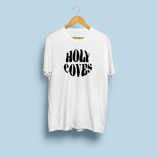 HOLY COVES LOGO WHITE T-SHIRT [CROWDFUND PERK]