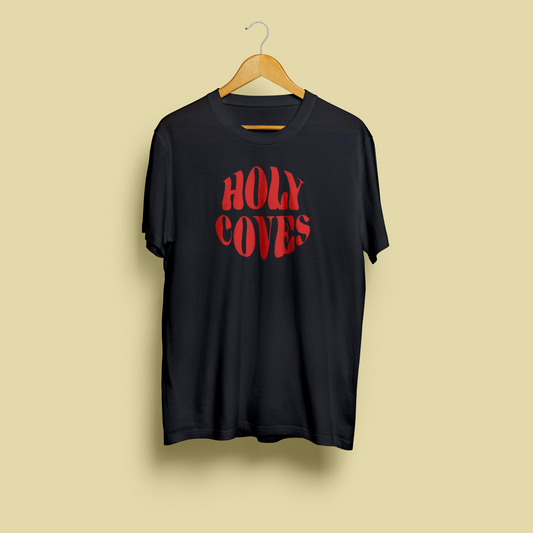 BLACK WITH RED LOGO T-SHIRT